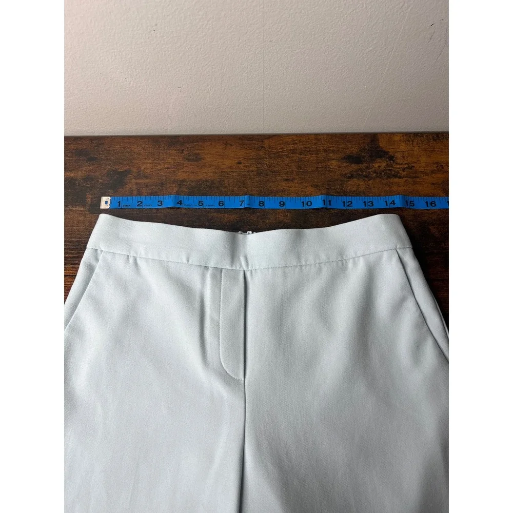 Aritzia Babaton Conan Cropped‎ Pull-On Pants Light Blue Trousers 8 Career Office